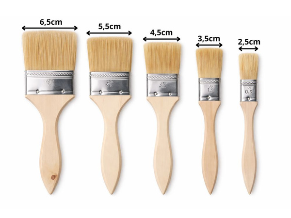FLACHE MALERPINSEL-SET 5 STÜCK SET ZUM STREICHEN VON WÄNDEN
