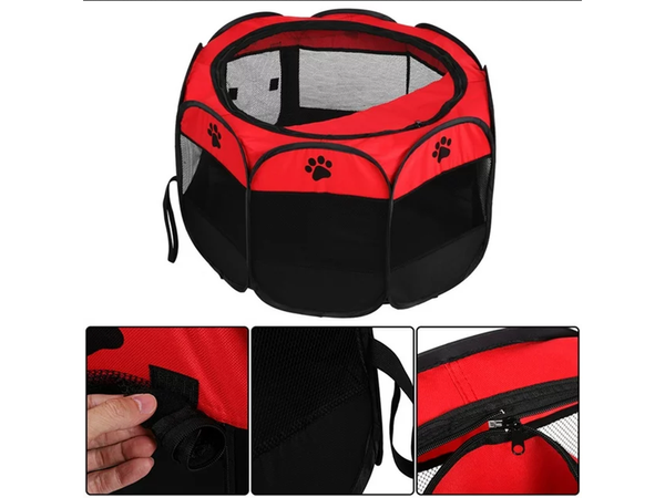 Corral plegable para perros cama para gatos jaula grande perrera ligera