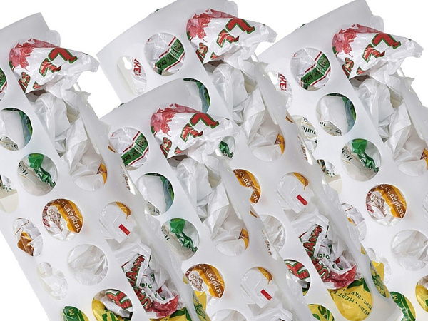 Organisateur de sacs plastiques universel blanc pour sacs plastiques