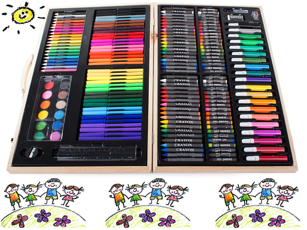 Coffret de peinture en bois 180