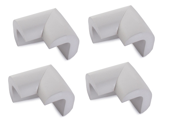 Protectores de esquinas para muebles pegatinas grises x4