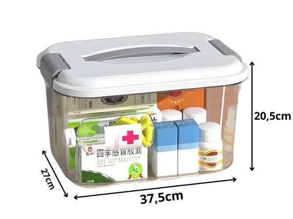 Storage container with lid handle closure large capacity 20l