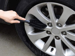 Wheel rim brush for cleaning car wheels detailing