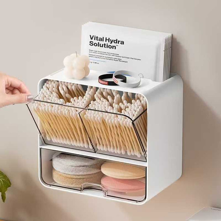 Armoire organiseur contenant avec tiroir rangement de cosmétiques pour la salle de bains