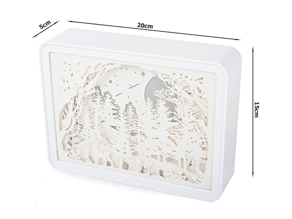 Paper cut-outs night light 3d usb
