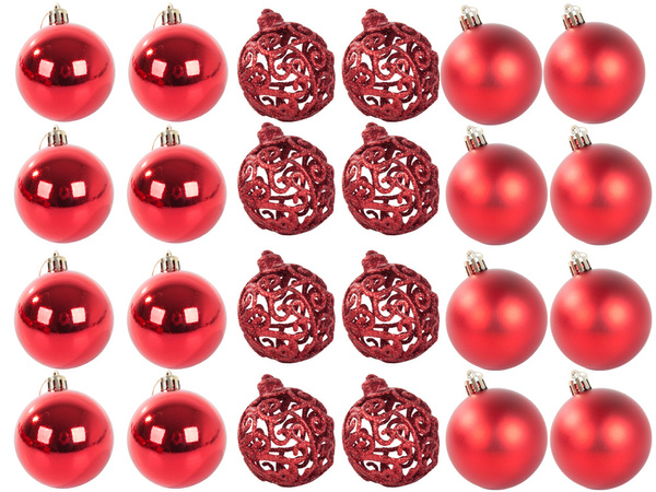 Ziemassvētku eglīšu galotnes 6/4/3 cm kit 100 gab.