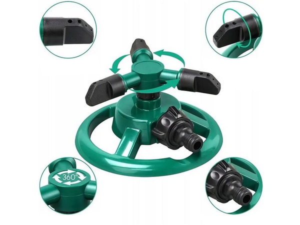 Arroseur de gazon rotatif 360° réglable