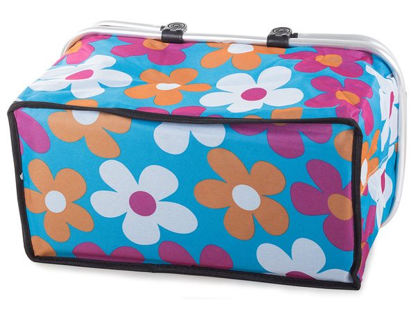 Thermal folding picnic basket insulating shopping basket