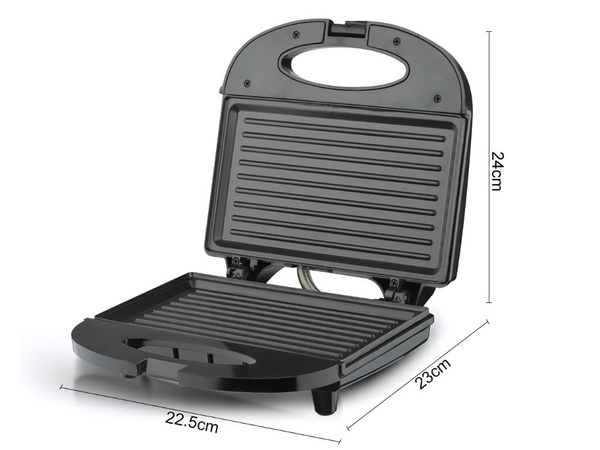 Grille grille-pain pour panini tortilla sandwichs antiadhésif 750w