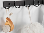 Wall clothes rack for hallway bathroom 5 hooks