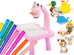 Retroproyector mesa de dibujo pizarra blanca rotuladores para niños rotuladores