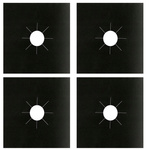 Protective burner mat for gas cookers set of 4 mats