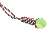 Juguete para perro tug cuerda fuerte pelota