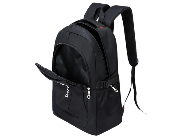 Városi hátizsák iskola ifjúsági sport 10l fekete 2 rekesz laptophoz