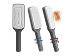 Self-cleaning hair brush for combing anti-static combing