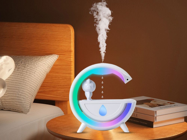 Humidificador con altavoz bluetooth led astronauta usb mist rgb