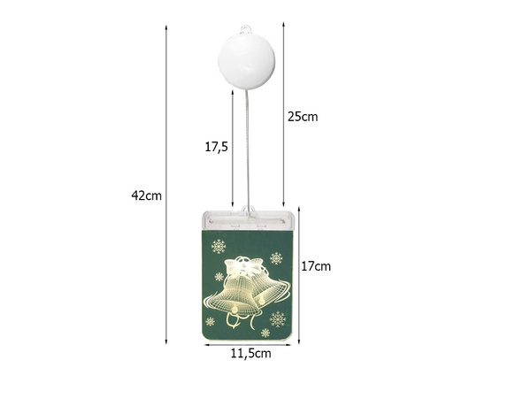 3d vidriera decoración luces de navidad
