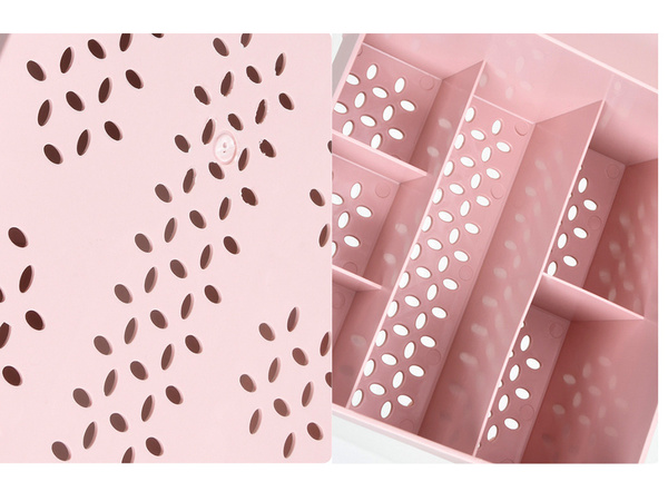 Skrynelė kosmetikos organizatorius papuošalų konteineris su dviem stalčiais