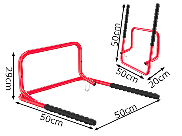 Hanger hook double tool holder workshop bicycle to garage