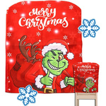 Festive scaun capac decorativ universal grinch pentru spătar