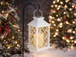DECORATIVE LED LANTERN WITH ELECTRIC CANDLE SOLAR DECORATIVE