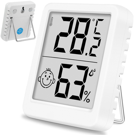 Digital thermometer mini weather station room hygrometer battery magnet