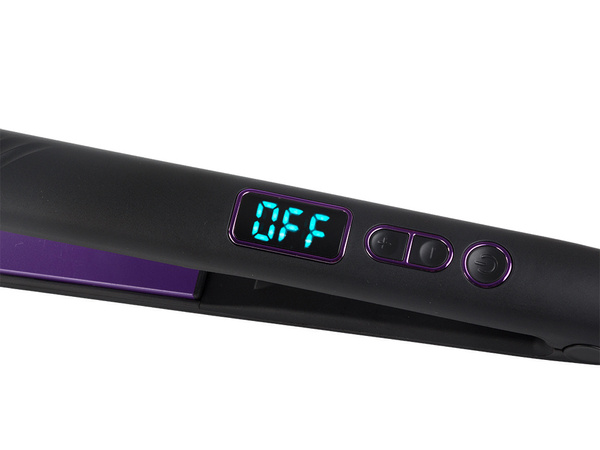 Plancha de pelo de cerámica con control de temperatura para alisar