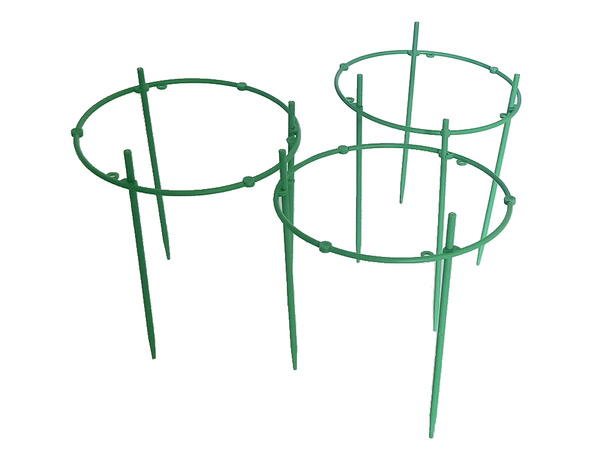 Support pour plantes en pot 3 anneaux rond de jardin