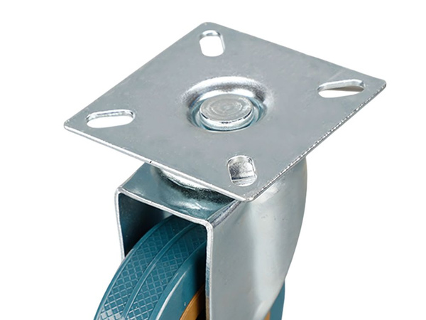 Mēbelīšu kolekcijas piedals 3 inči metāla ar gumijas pārklājumu mēbeļu ratiņiem quiet 75mm