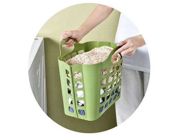 Ostukorv plastikust kokkupandav pesukorv suur