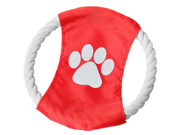 Pasja igrača za žvečenje vlečenje vrvi frisbee disk