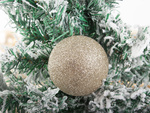 Christmas tree baubles christmas gold glitter star glitter 8 / 6 / 5