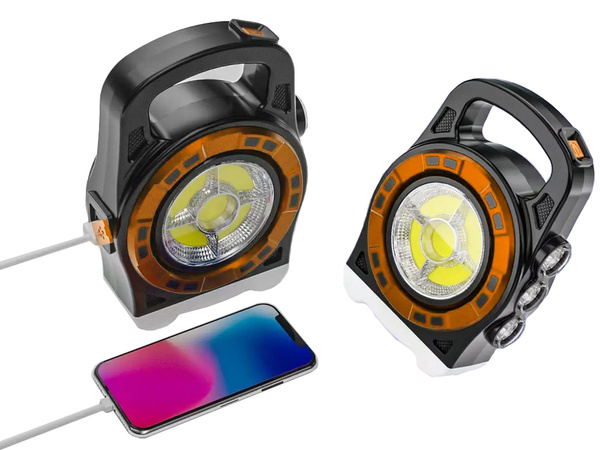 Solární svítilna přenosná dobíjecí led světlo powerbank reflektor energie