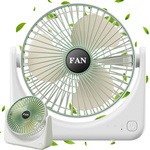 Ventilador de escritorio inalámbrico usb silencioso recargable 3 modos