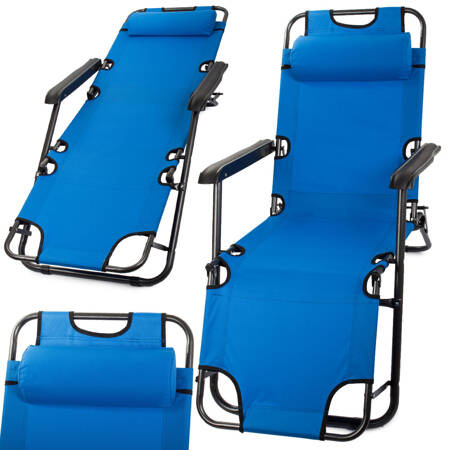 Silla de playa plegable gravedad cero 2en1 silla turística