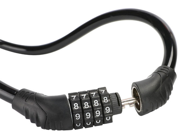 Candado de seguridad para bicicletas candado de cable código cifrado de cuatro cifras