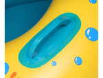 Wheel inflatable swimming toy with canopy with seat