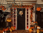 Artificial mare păianjen web negru halloween decor