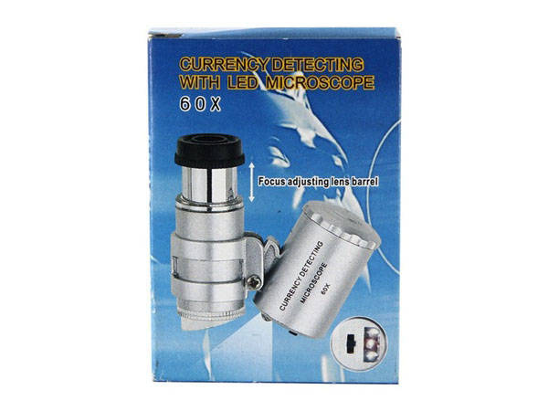 Juveliiride luup mikroskoop 60x led uv professional