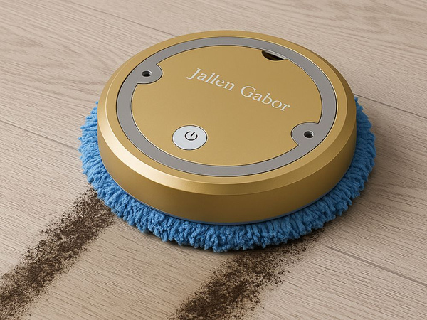 Automatic wireless electric cleaning mop robot gold