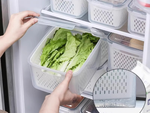 Recipientes de cocina para alimentos con cesta recipiente con junta 4 unidades