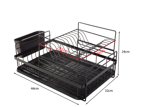 Double-deck drainer with tray