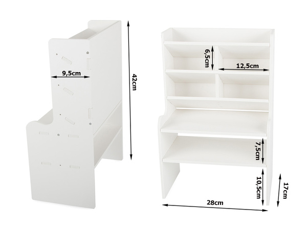 Organizator pisalne mize police police regal