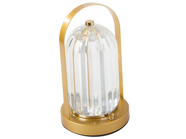 Lampara de noche sobremesa cristal led linterna touch