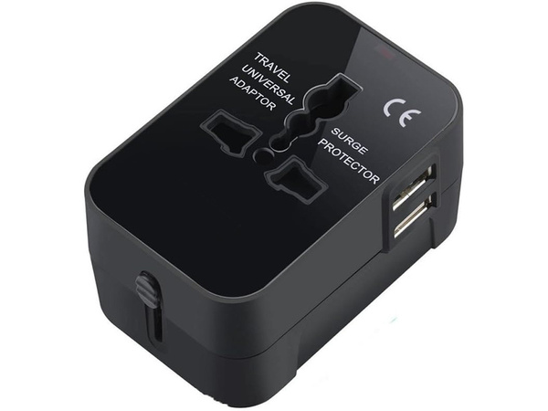 Adaptérová zásuvka uk usa eu aus universal 2x usb worldwide