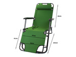 Garden sun lounger beach folding cushion reinforced soft