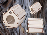 Birdhouse koka birdhouse ligzdošanas kaste montāžai krāsas diy