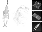 Led halloween girl range 2m 10 hanging glasses
