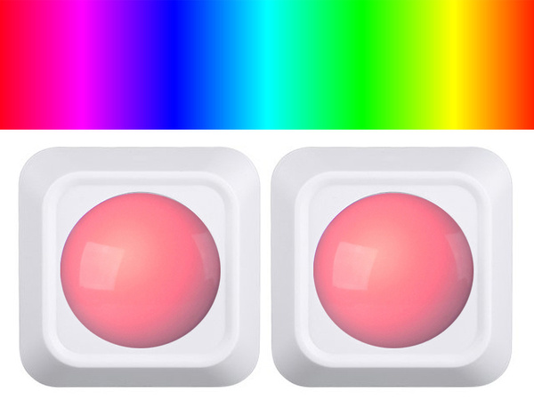 Belaidis rgb vadovaujama naktinė šviesa nuotolinio valdymo pultas 2 vnt.