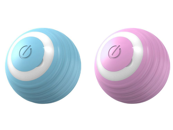 Jouet pour chat chien balle d'évasion balle électrique usb vibration led